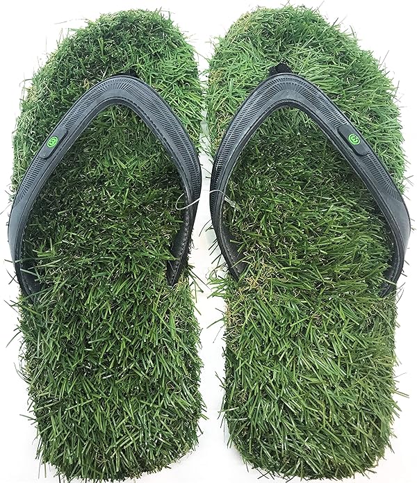 Synthetic Grass Flip Flop Sandals